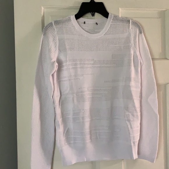 Vince white cotton mesh sweater! NWOT!! - Picture 4 of 8